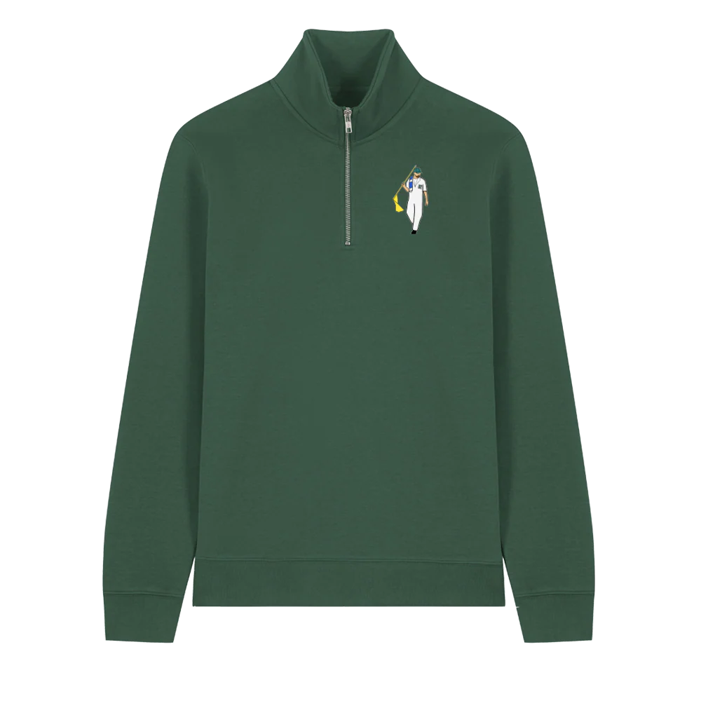 Augusta Organic Cotton 1/4 Zip - Green