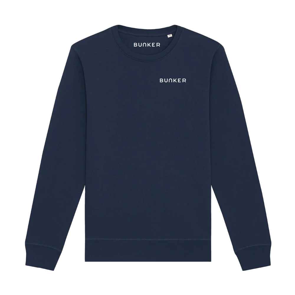 Azalea Organic Cotton Sweatshirt - Navy - Image 2