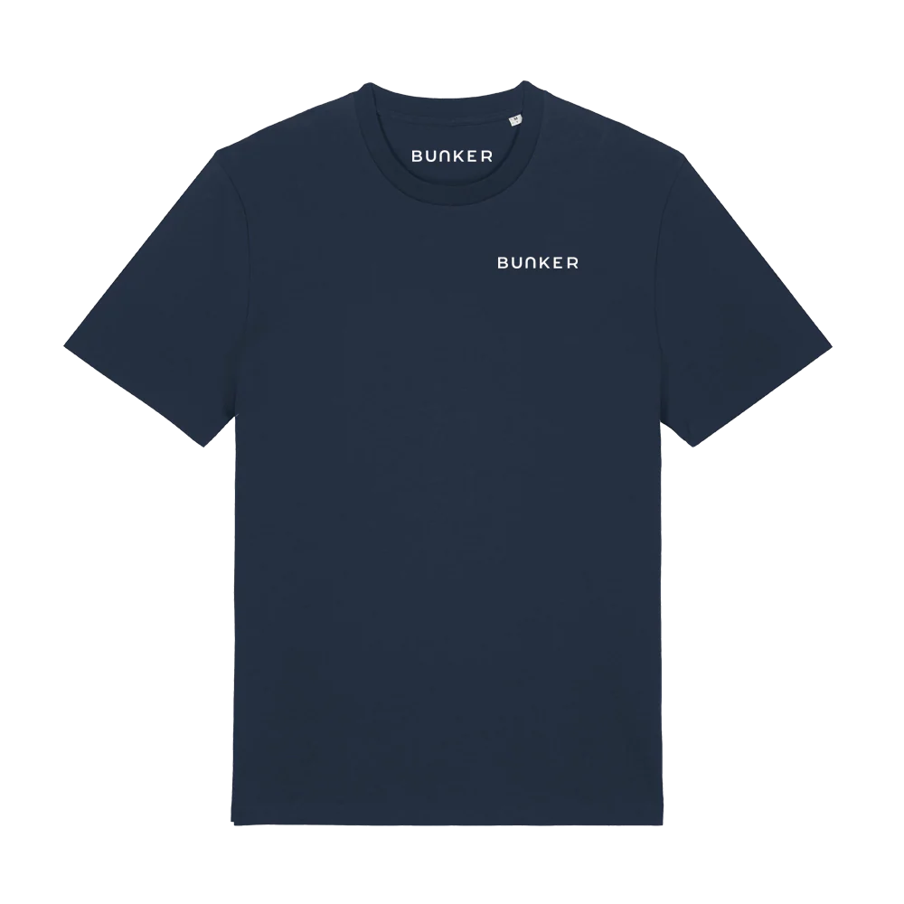 Azalea Organic Cotton T-Shirt - Navy - Image 2