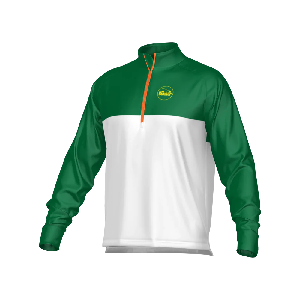 Bunker Azalea Mid Layer - Green & White - Image 3