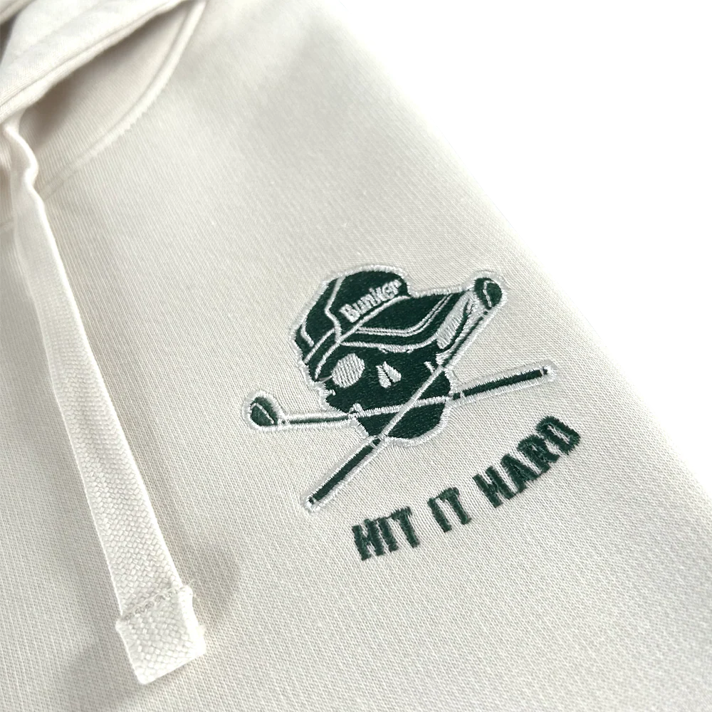Skull Embroidered Hoodie - Image 3