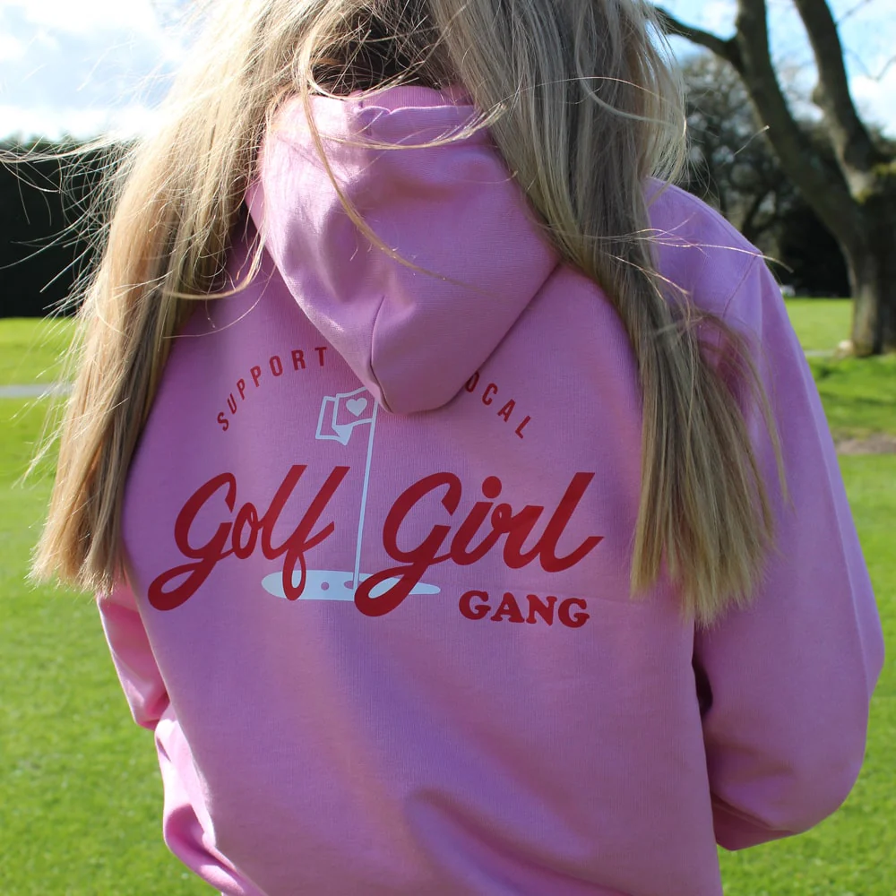 Girl Gang Hoodie Pink - In Stock - Image 3