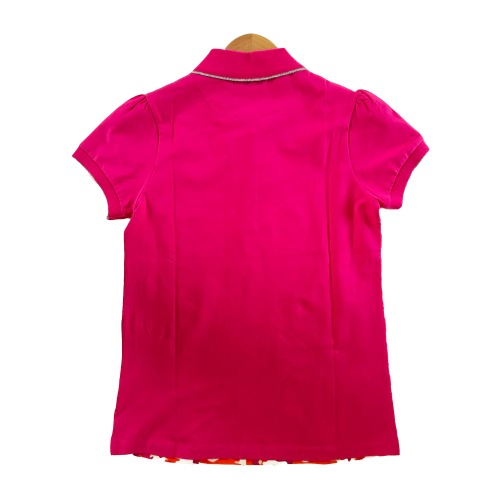 Camo Womens Polo Pink (Sample) - Image 2