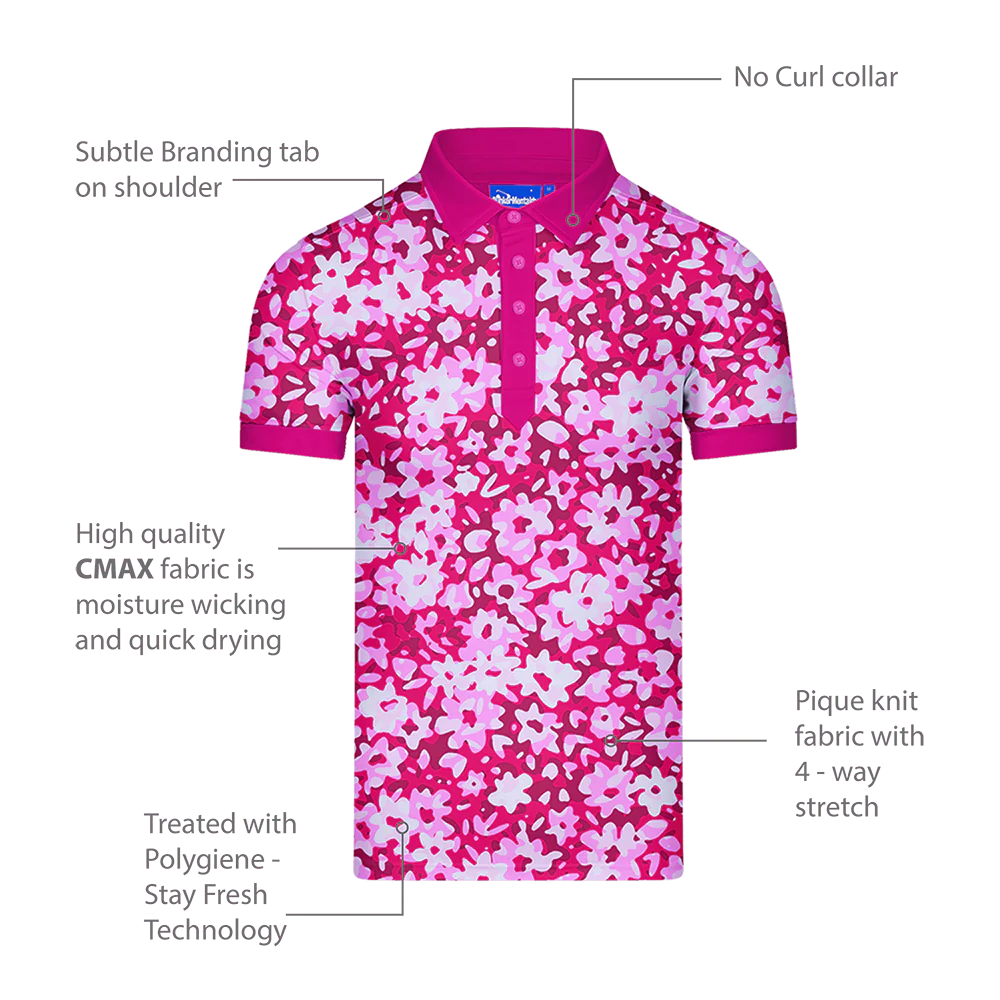 Cmax Camo Floral Polo - Image 4