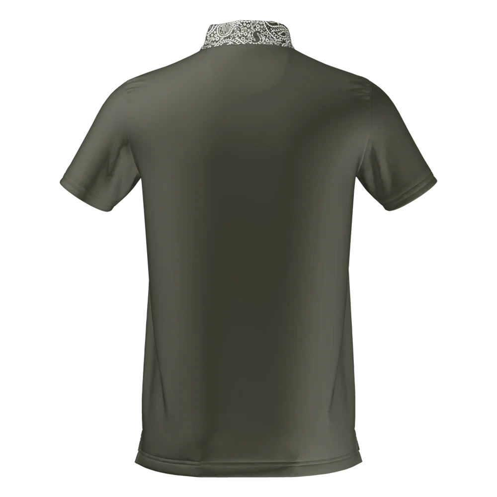 CMax Paisley Collar Polo - In Stock - Image 5