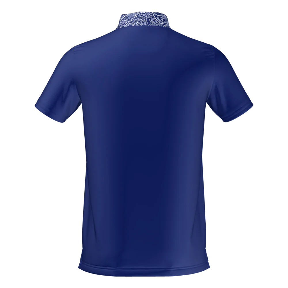 CMax Paisley Collar Polo - Image 4