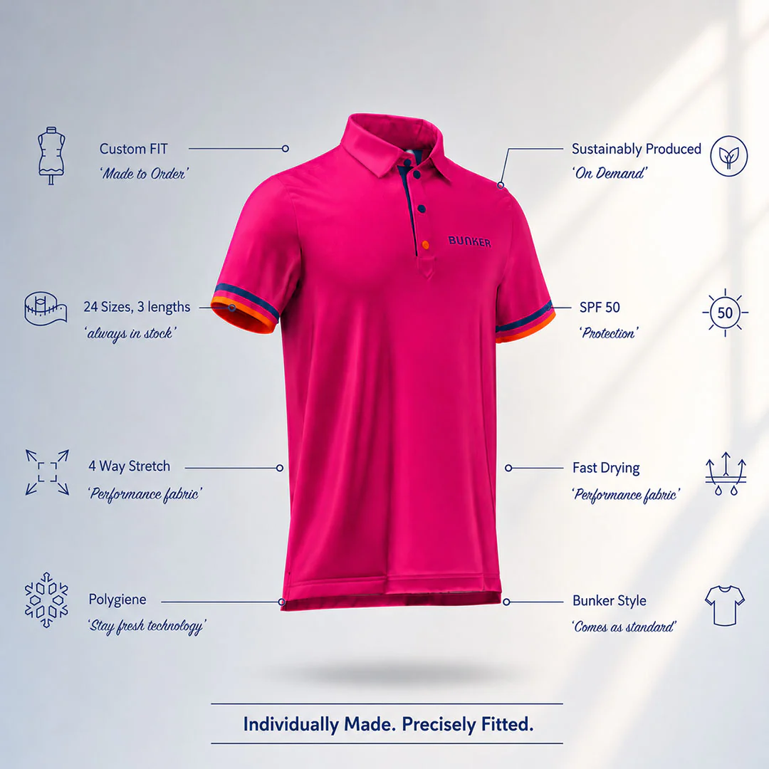 CMax Roller Polo - Cerise Pink - Image 5