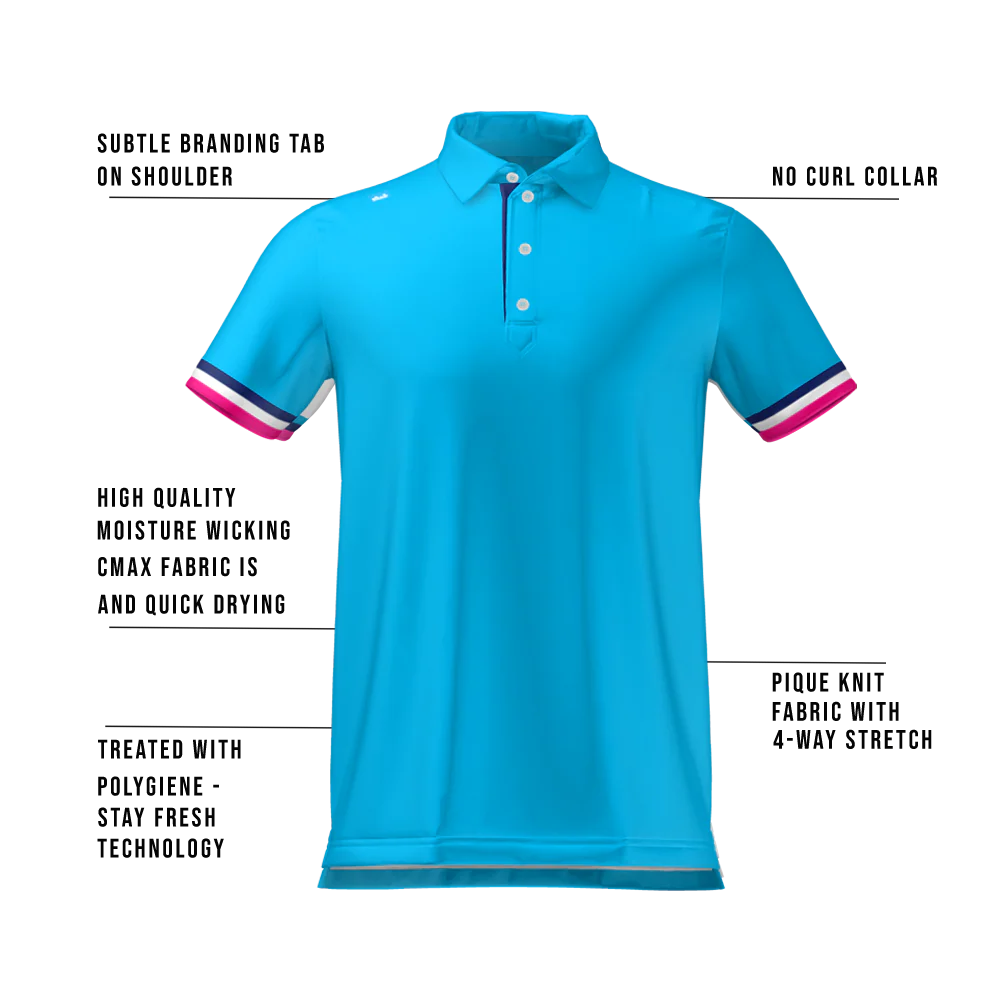 CMax Roller Polo - Aqua - Image 4