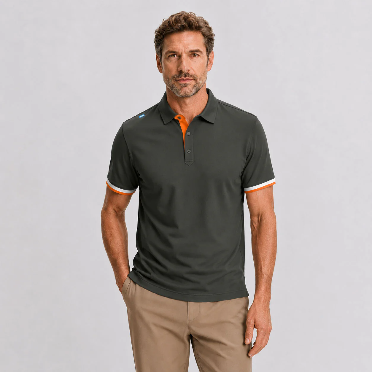 CMax Roller Polo - Khaki - Image 3