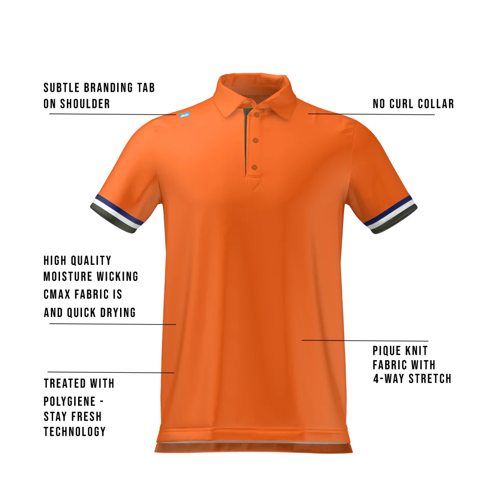 CMax Roller Polo - Orange - Image 4