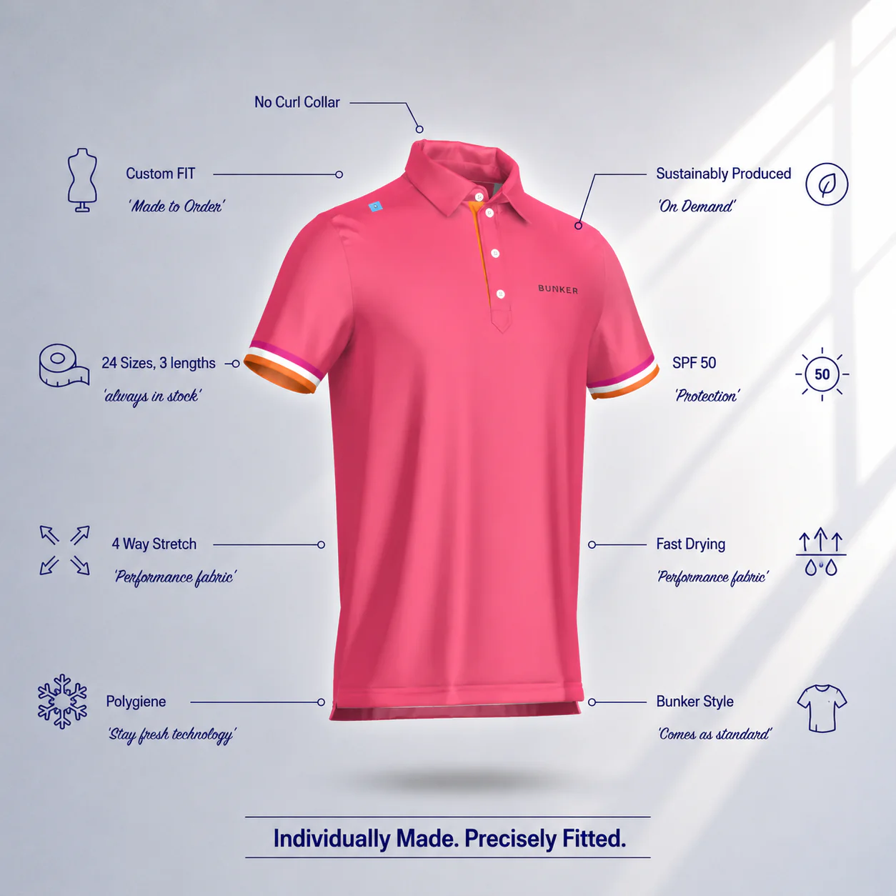 CMax Roller Polo - Pink Sorbet - Image 3