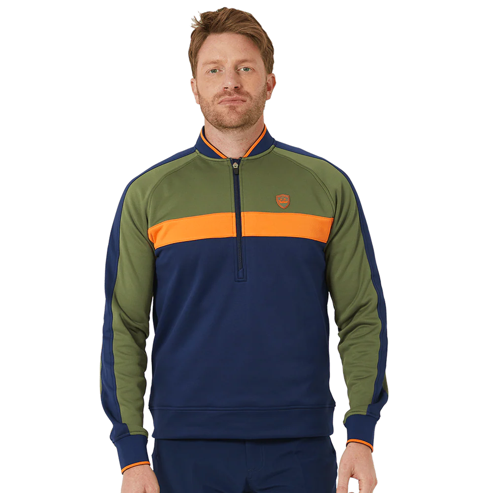 Colour Block Quarter Zip - Image 2