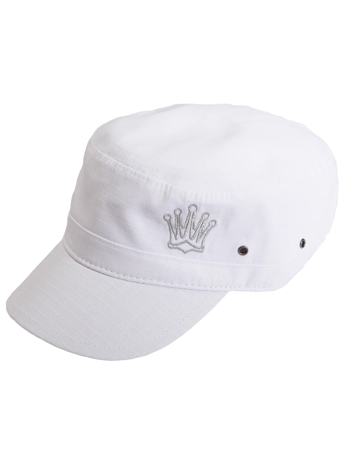 Crown Womens Army Hat - White