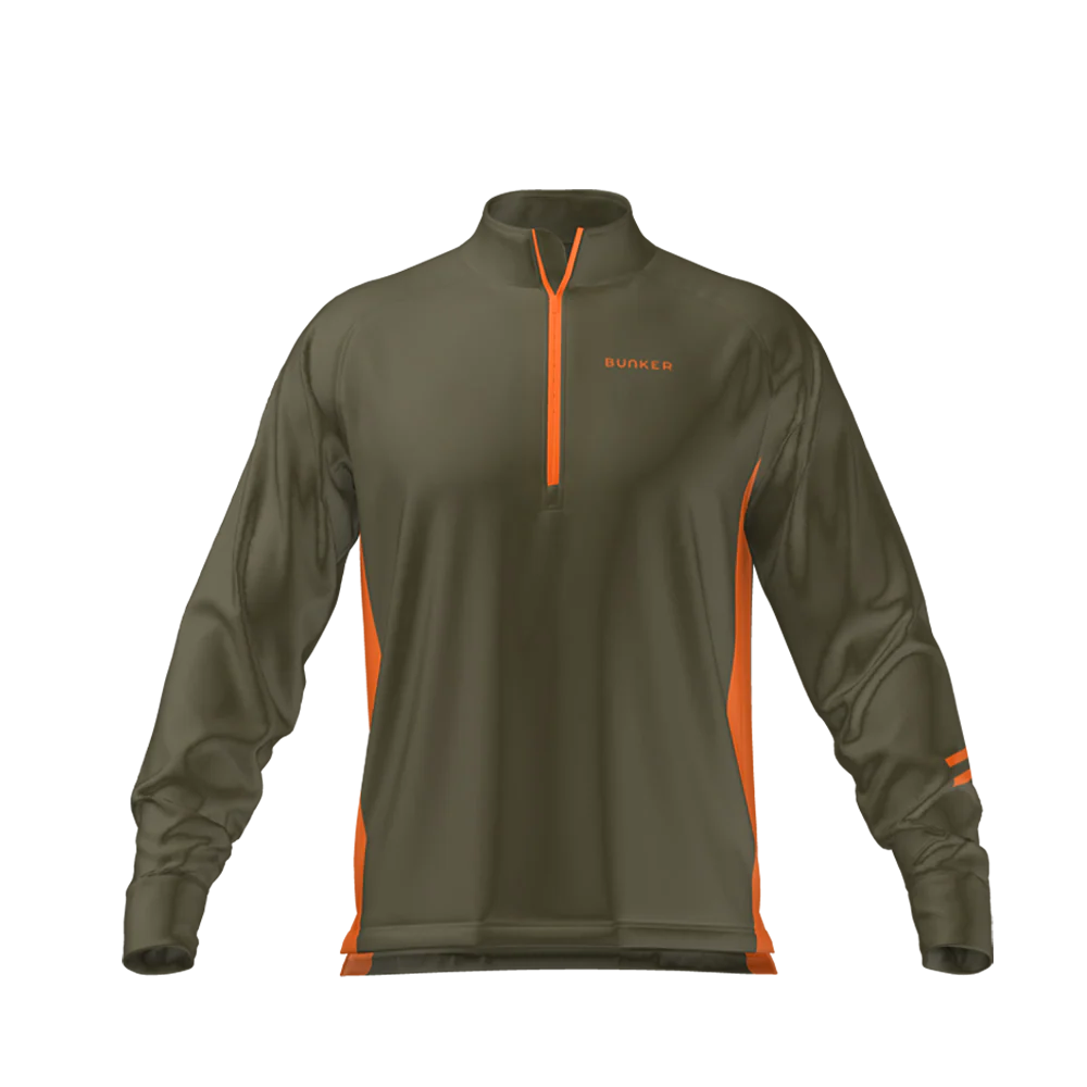 Edge Mid Layer - Khaki & Orange - Image 2
