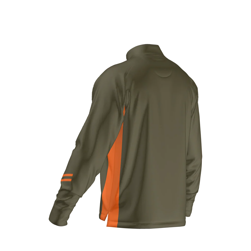 Edge Mid Layer - Khaki & Orange - Image 4