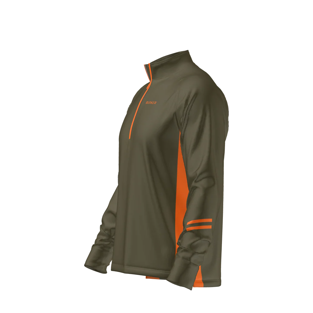 Edge Mid Layer - Khaki & Orange - Image 5