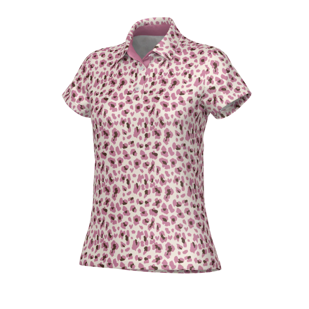 Flair Polo - Chocolate, Pink - Image 2