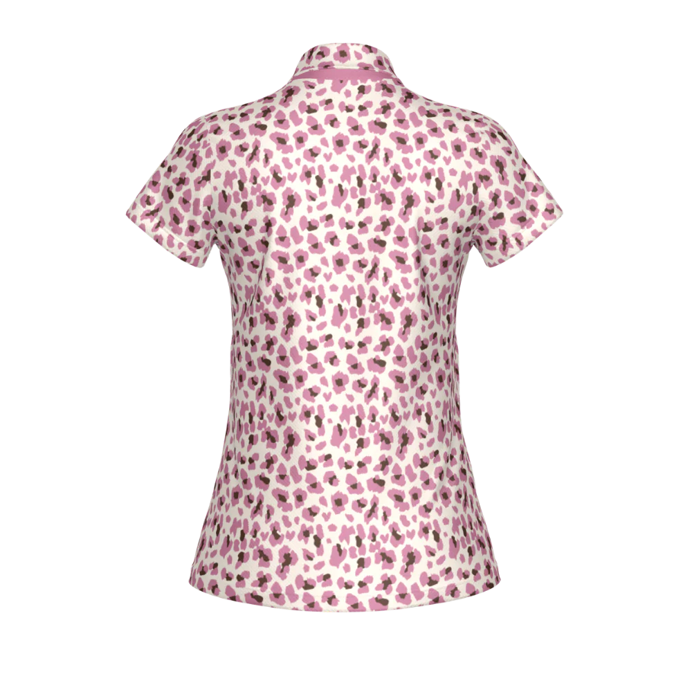Flair Polo - Chocolate, Pink - Image 3