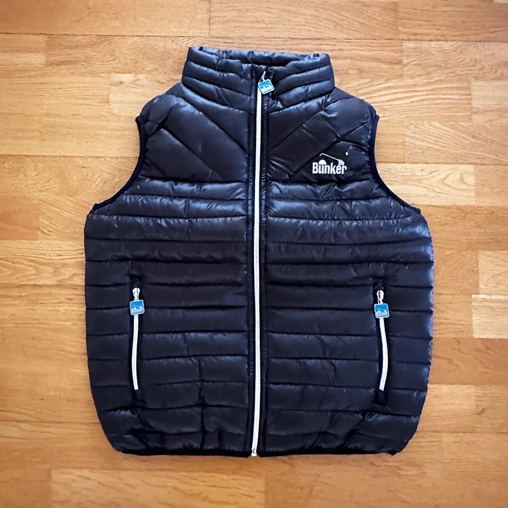 Full zip Insulated Gilet with - Black- M (Sample)