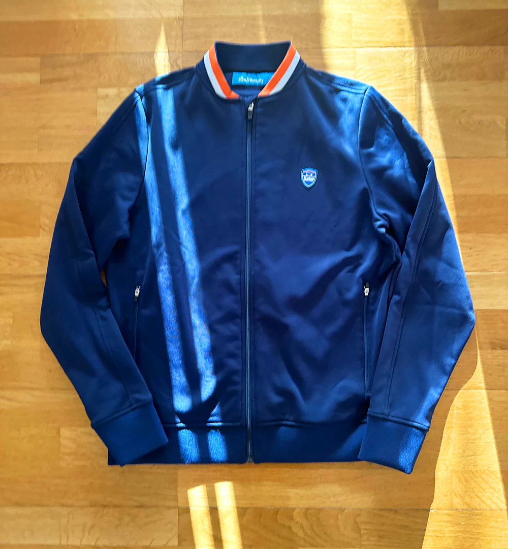 Full Zip Polyester Bunker Sheild - Navy - M - (Sample)