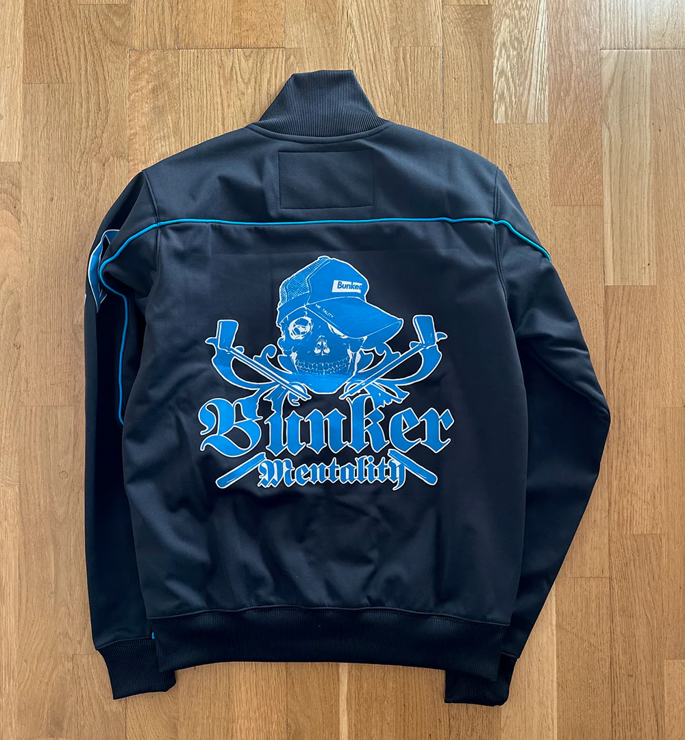 Full Zip Thermal Wind Jacket with Skull Print - TPU membrane -Black - Small (sample) - Image 2