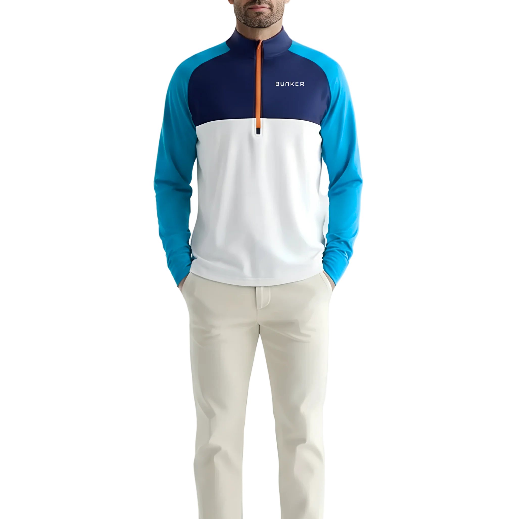 NXT SPRT Mid Layer - Bunker Blue & White - Image 7