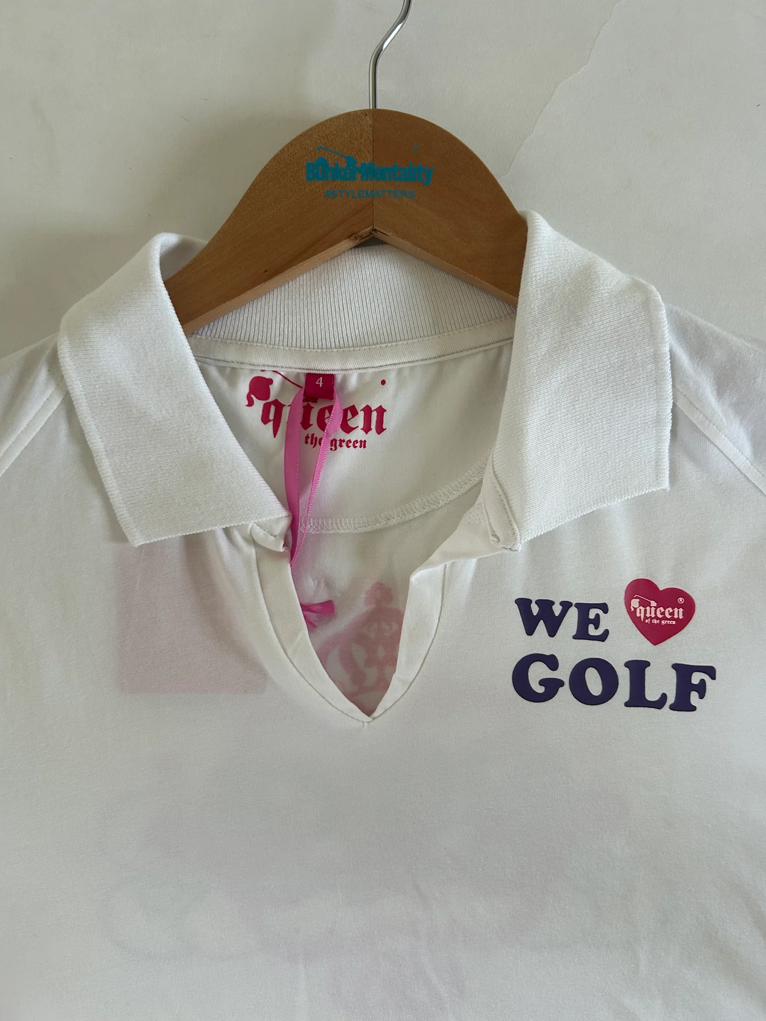 Heart Golf Polo White (sample) - Image 4