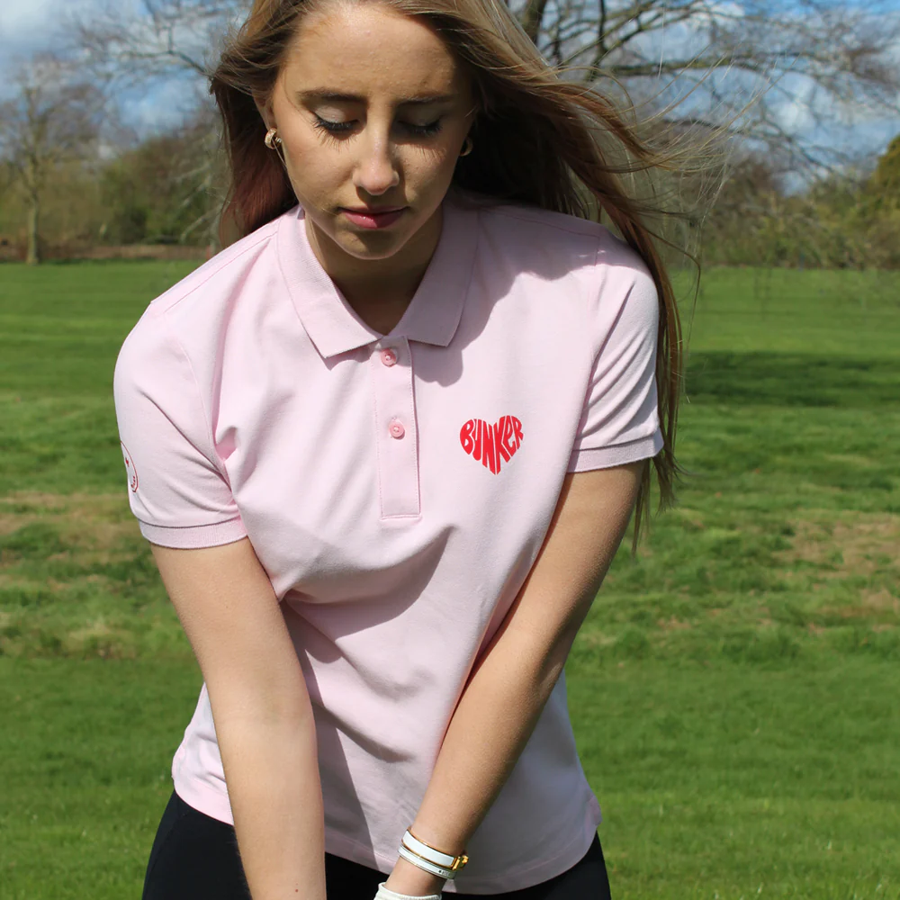 Heart Polo Shirt Pink - Image 2