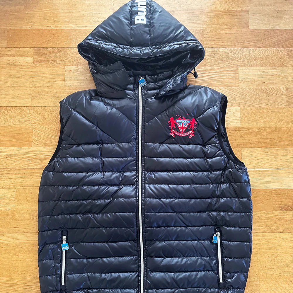 Hooded Puffer Caddy Gilet - Black - XS - (Sample)