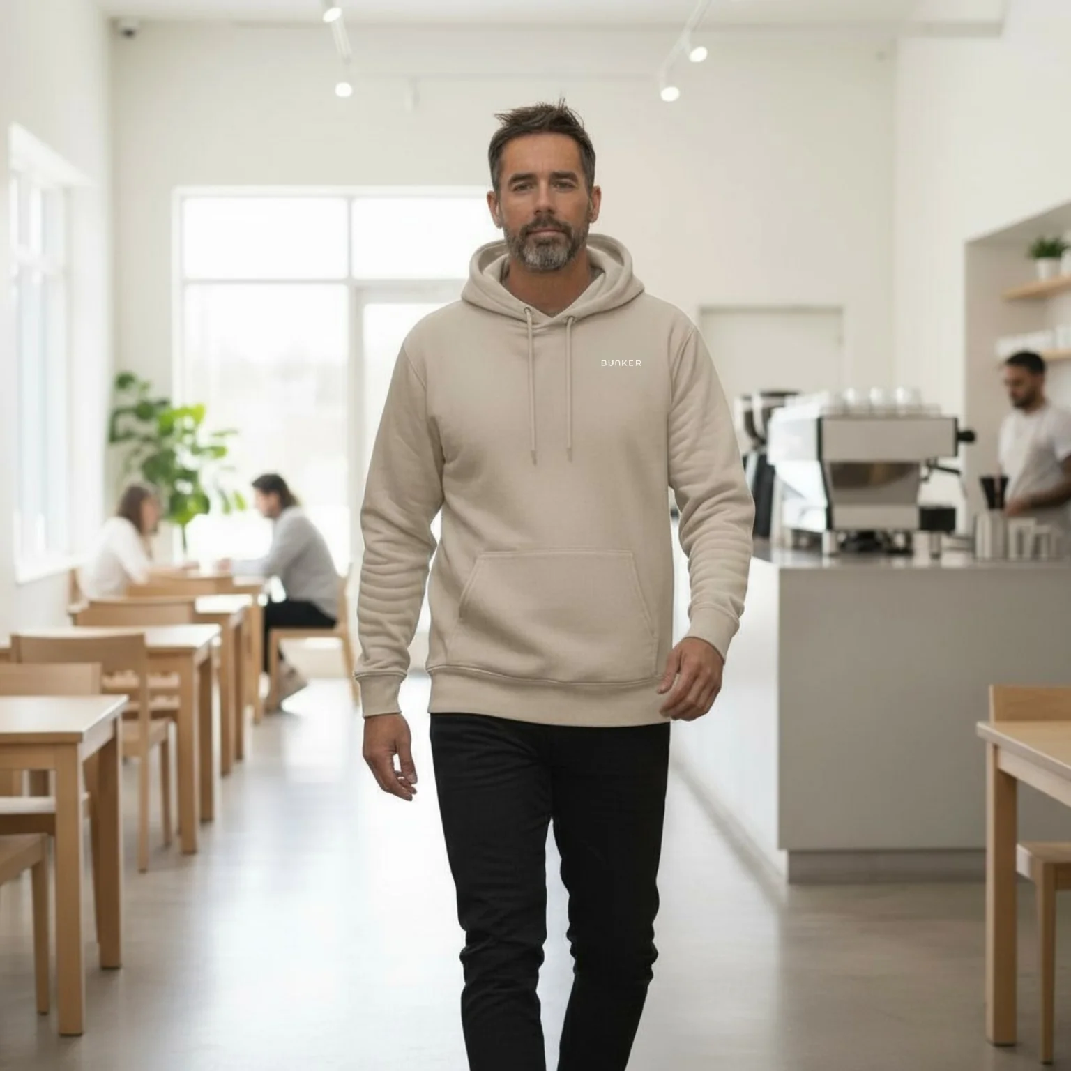 Logo Hoodie Desert Dust - Image 3