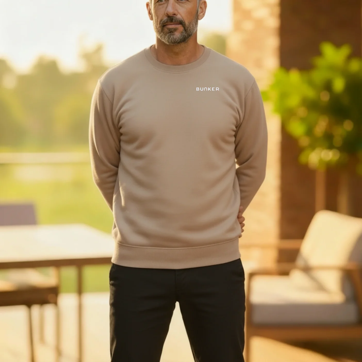 Logo Sweatshirt Desert Dust - Image 4