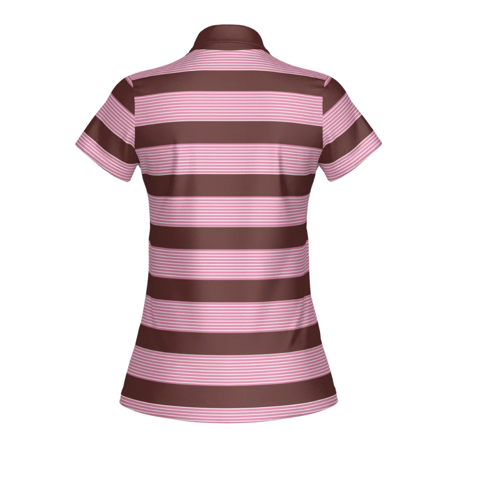 Lyra Polo - Chocolate, Rose Pink - Image 5