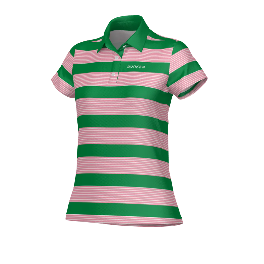 Lyra Polo - Green, Rose Pink - Image 4