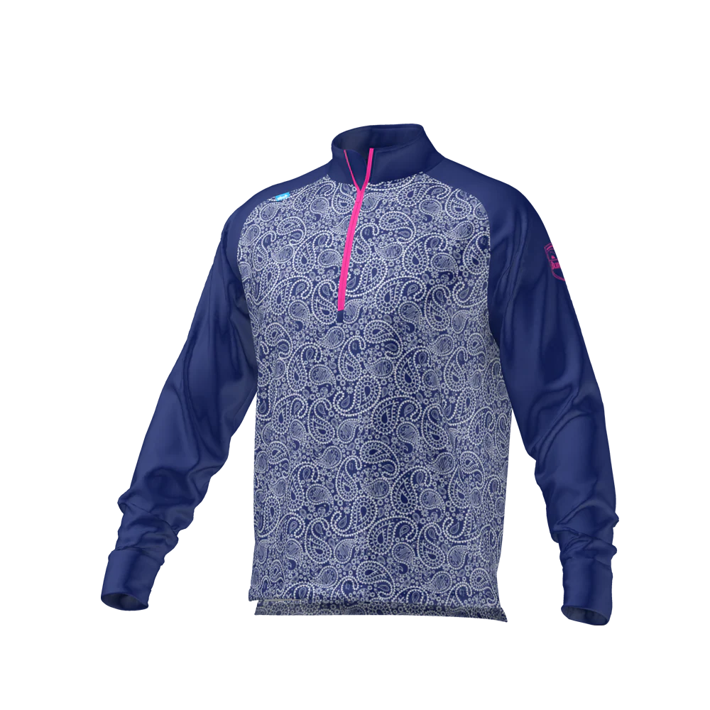 Paisley Mid Layer - Blue