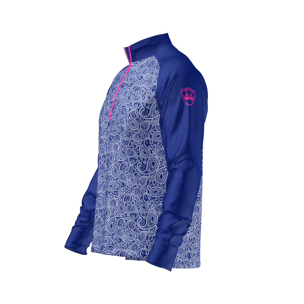 Paisley Mid Layer - Blue - Image 3
