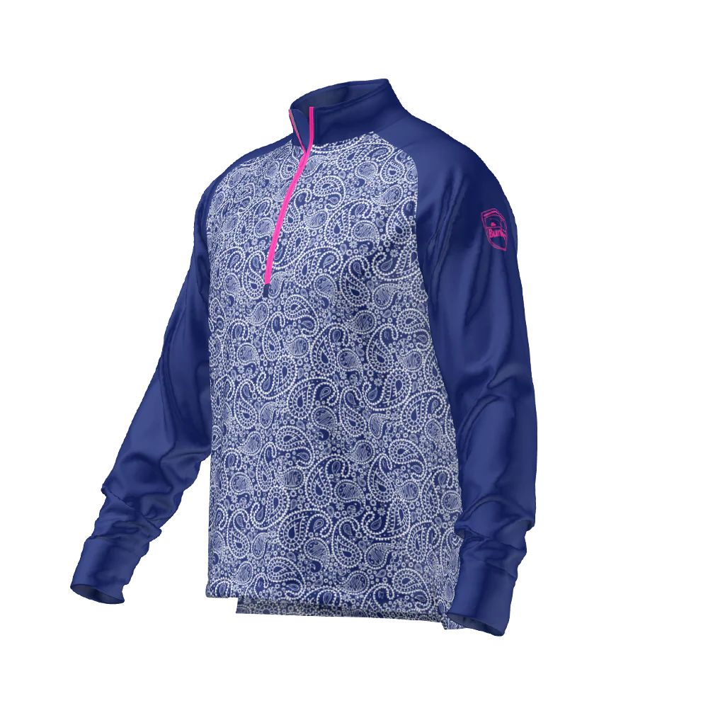 Paisley Mid Layer - Blue - Image 4