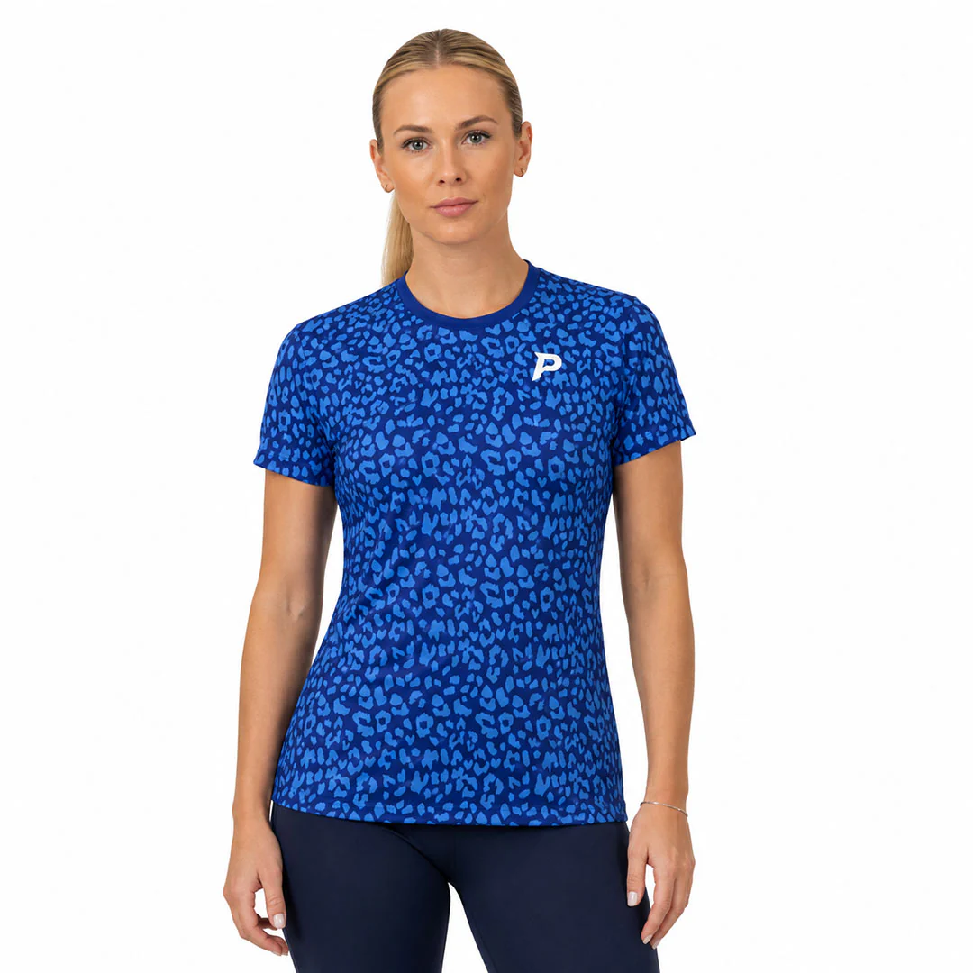 Padel Animal Tech Tee – Blue - Image 4