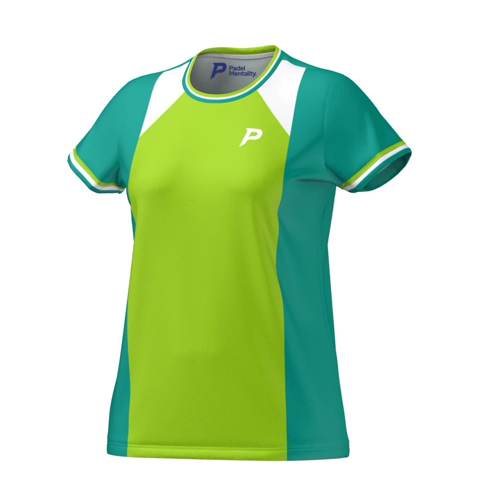 Padel Block Tech Tee – Green - Image 3