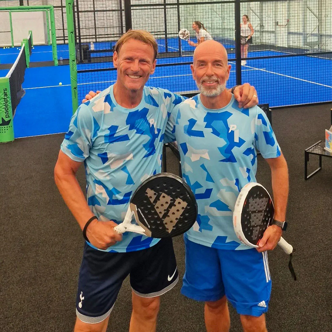 Padel Camo Tech Tee – Ice Blue - Image 8
