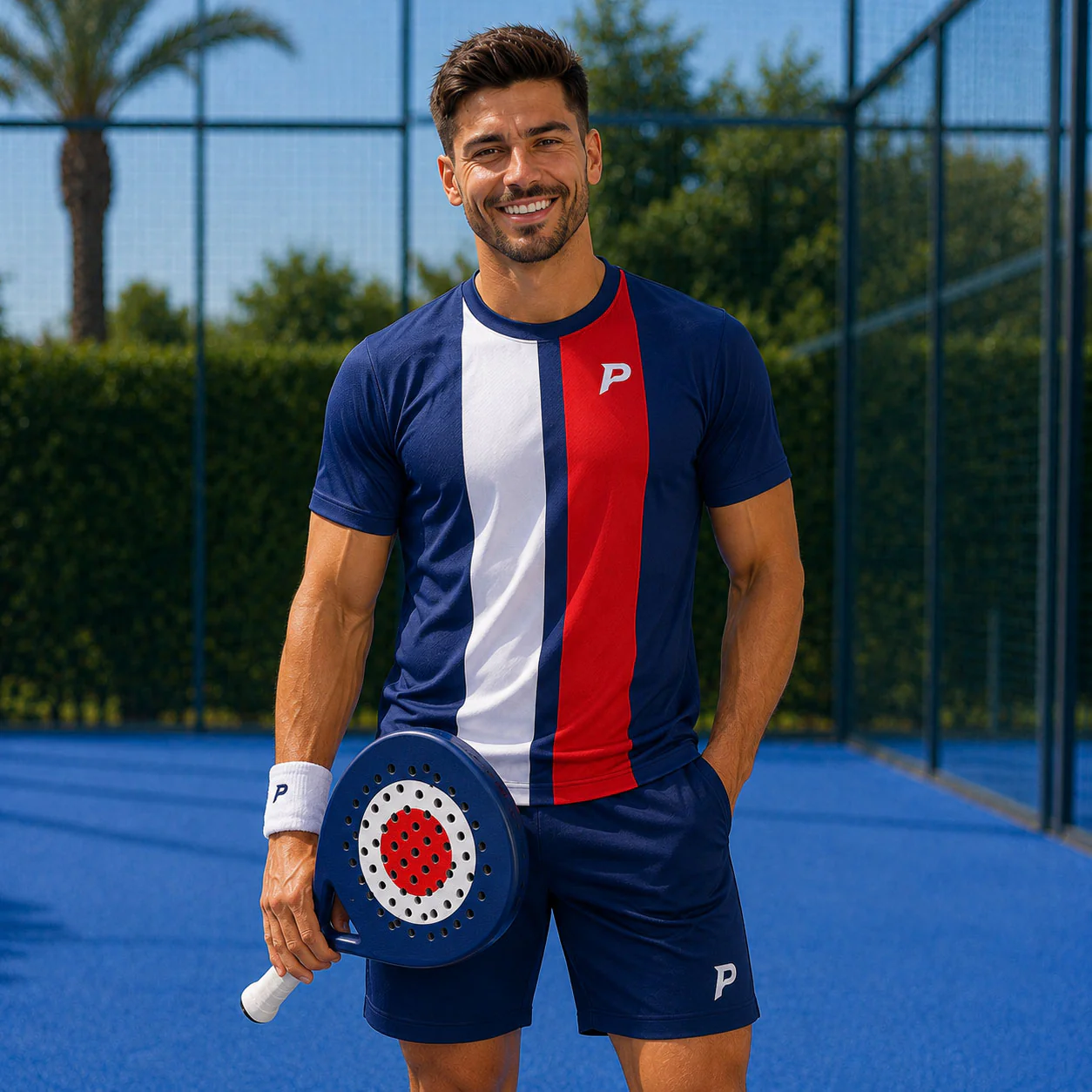 Padel Dart Tech Tee – Navy - Image 6