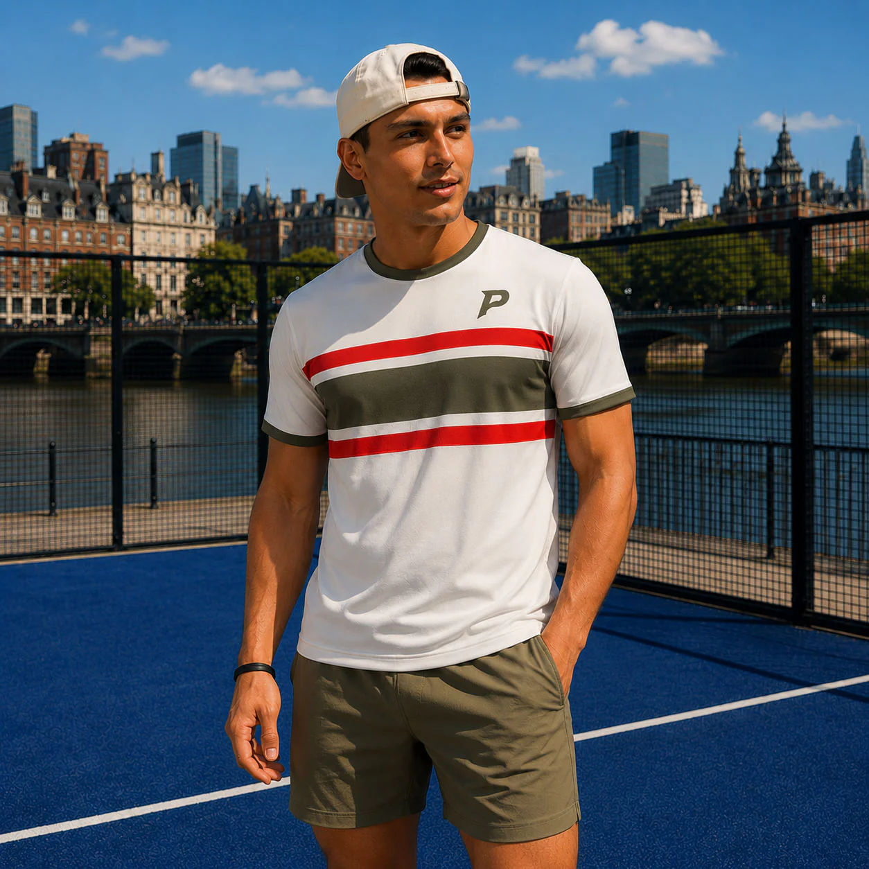Padel Dash Tech Tee – Off White - Image 2