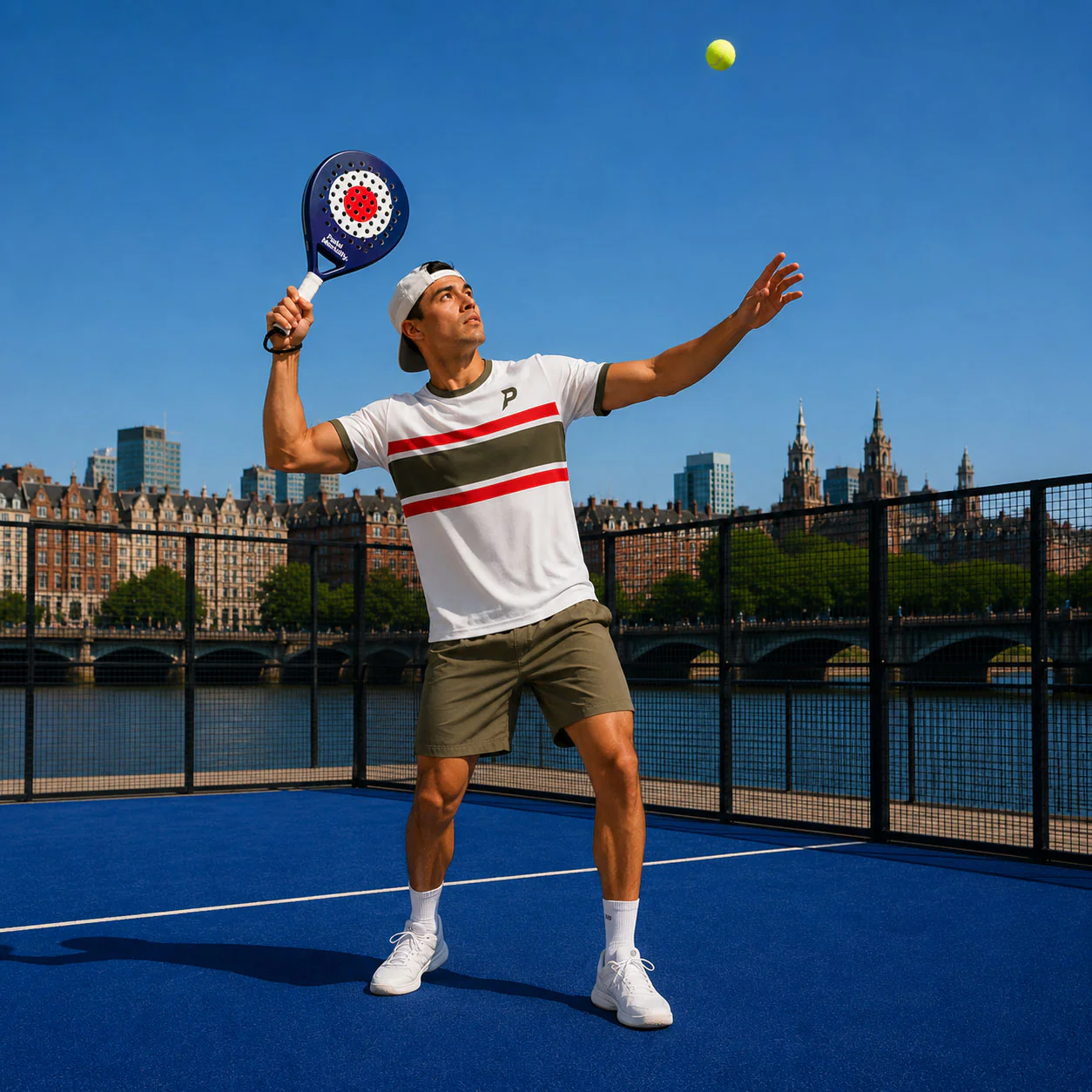 Padel Dash Tech Tee – Off White - Image 6