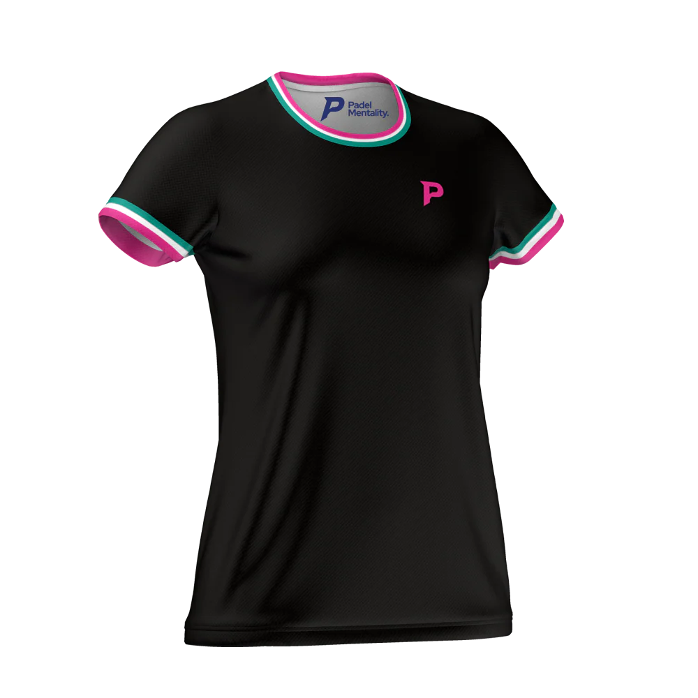 Padel Ace Tech Tee – Black - Image 3