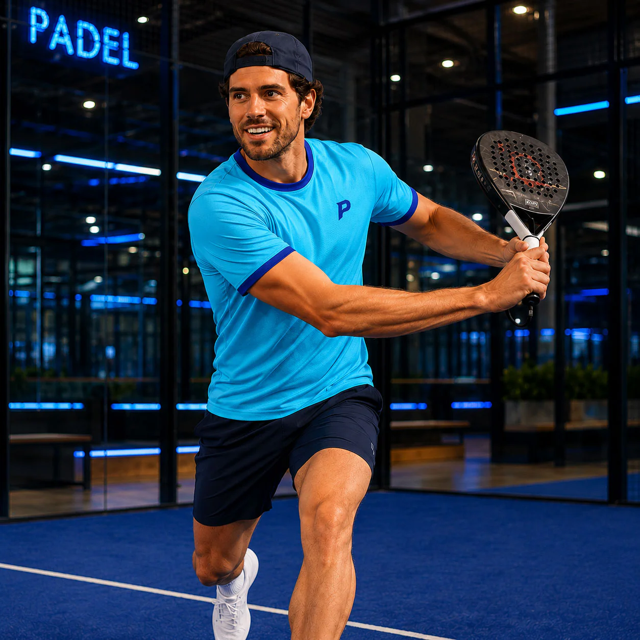 Padel Players Tech Tee – Aqua - Image 2