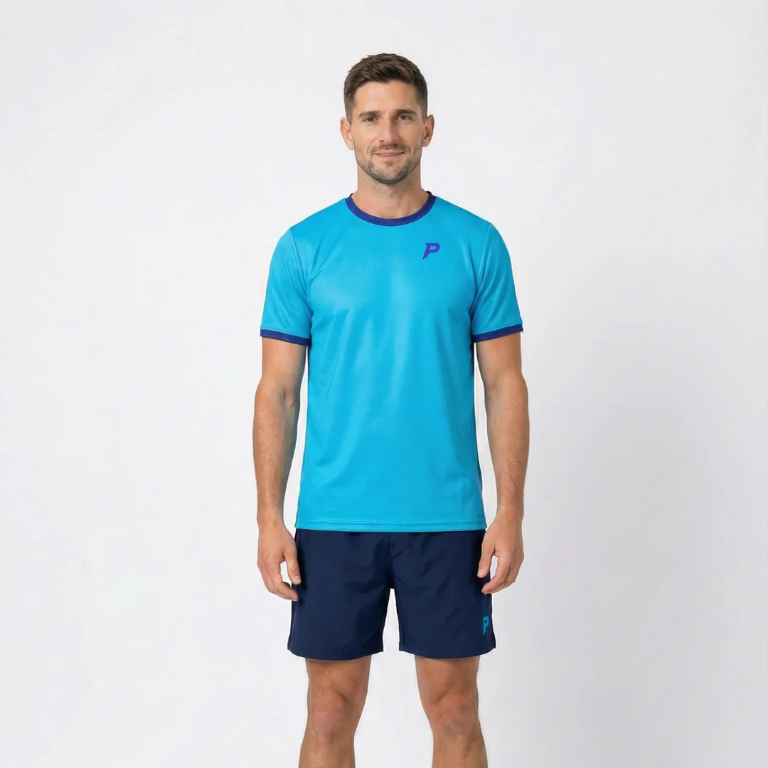 Padel Players Tech Tee – Aqua - Image 4