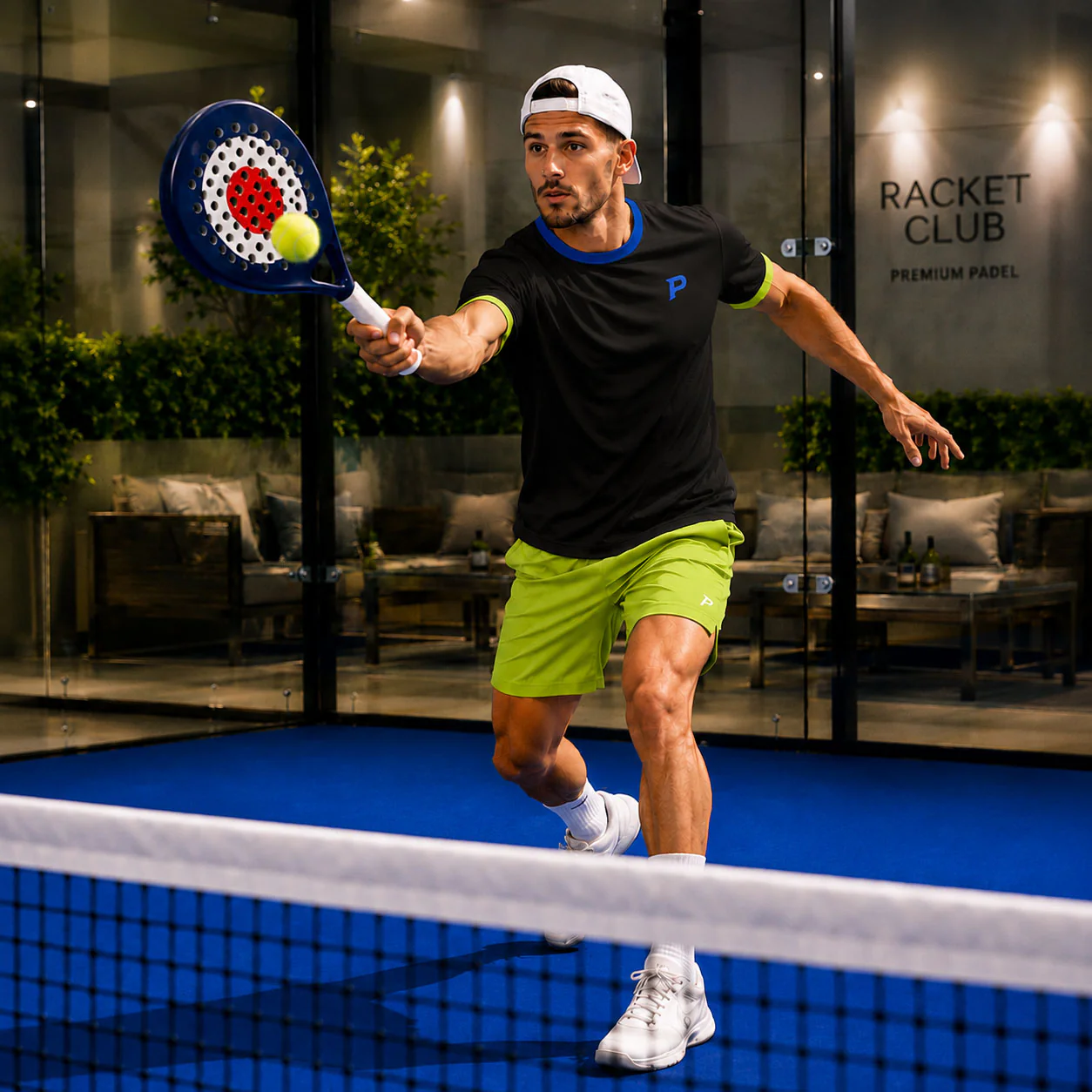 Padel Players Tech Tee – Black - Image 2