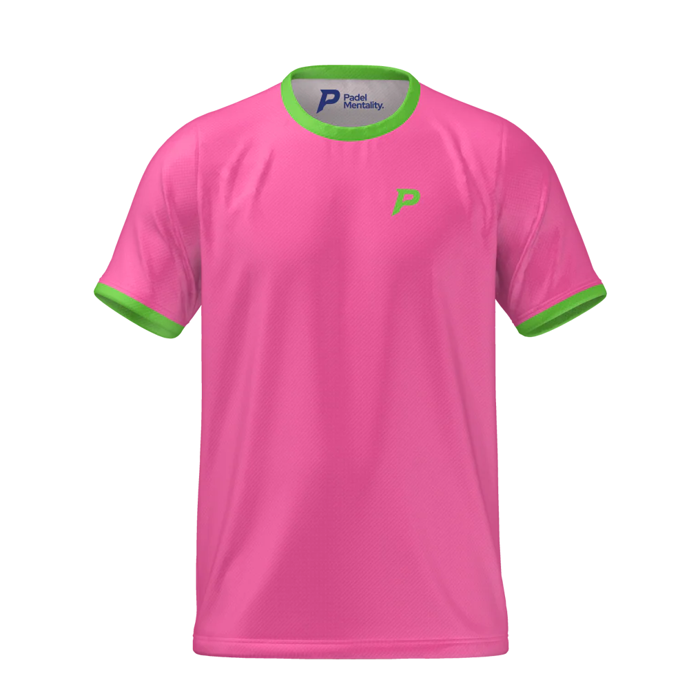 Padel Players Tech Tee – Bubblegum Pink