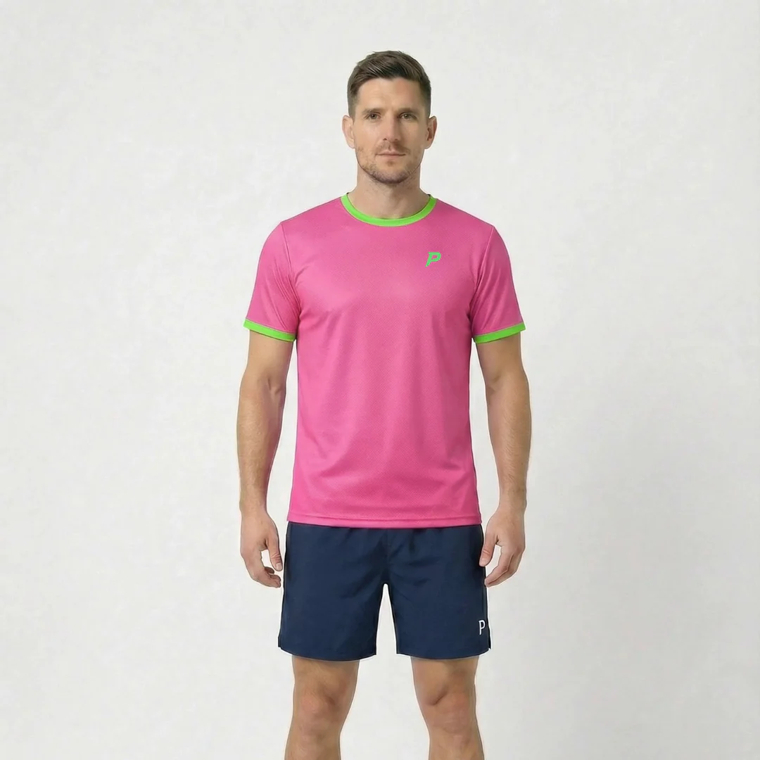 Padel Players Tech Tee – Bubblegum Pink - Image 4