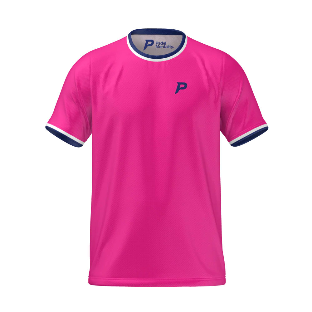 Padel Players Tech Tee – Hot Pink