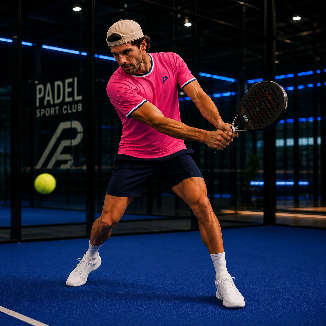 Padel Players Tech Tee – Hot Pink - Image 2